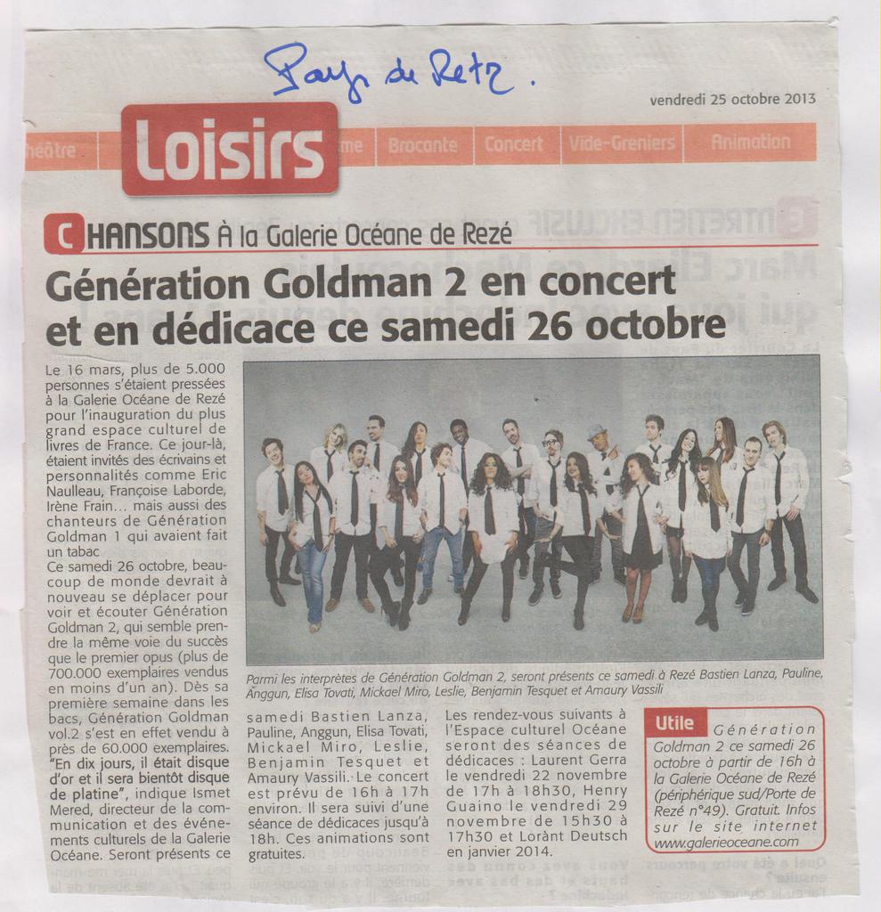 25.10.2013 - GENERATION GOLDMAN - PAYS DE RETZ